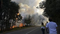 Incendio el pasado mes de mayo en Santiago
