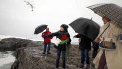 Homenaje a Ram�n Sampedro en la playa de as Furnas