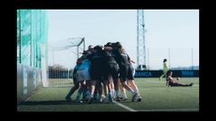 Las futbolistas de As Celtas, celebrando el triunfo en la ida ante el Deportivo B, con un gol de Mar&iacute;a Nogueira en el descuento (1-0).