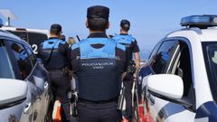 Efectivos de la Polica Local de Vigo.