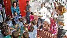 La escuela infantil de O Pino, integrada en la red Gali�a Azul, abri� en marzo del 2012. 