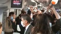 Aglomeraci�n tren en Asturias