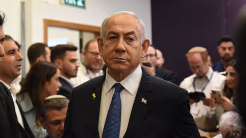 El primer ministro israel�, Benjamin Netanyahu