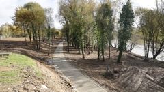 Vista general del nuevo tramo entre el Mio y el Rato