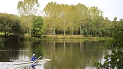 Vista del Mi�o a su paso por Lugo, cerca de Ombreiro