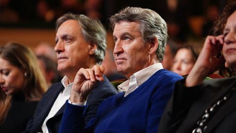 Alberto N��ez Feijoo, el viernes en la presentaci�n de la candidatura del PP para las elecciones en Castilla y Le�n
