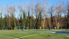 Los jugadores del Real Oviedo en El Requex�n