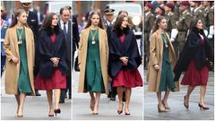 La Princesa Leonor y la Reina Letizia a su llegada a la Solemne Sesi�n de Apertura de las Cortes Generales de la XV Legislatura.