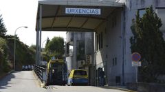 Entrada de urgencias del Hospital Montecelo, en Pontevedra