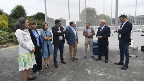 Inauguración de la jaula de drones montada en el campus de Lugo