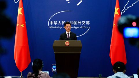 El portavoz del Ministerio de Exteriores, Guo Jiakun, en una imagen de�archivo.