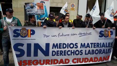 Concentraci�n polic�as convocados por SUP y ASP