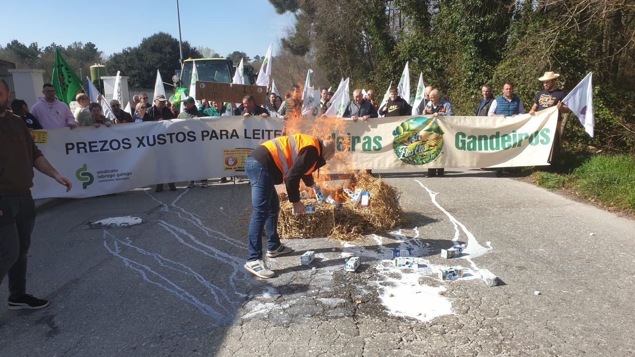 Las organizaciones agrarias siguen su lucha para evitar que se baje el precio de la leche a los ganaderos