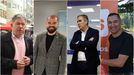 De izquierda a derecha, Fernndez Lores (BNG), Ivn Puentes (PSOE), Rafa Domnguez (PP) y David Daz (Cs).