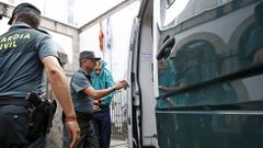 El presunto parricida, en el juzgado de Caldas