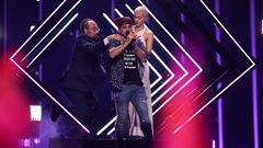 Un espont�neo toma el escenario de Eurovisi�n