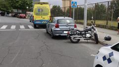 El accidente se produjo frente a la Escuela de Especialidades de la Armada Antonio de Esca�o