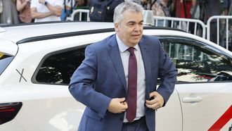 El exsecretario de organizacin del PSOE Santos Cerdn, a su llegada el lunes al Tribunal Supremo.