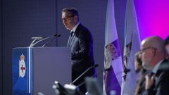 El presidente �lvaro Garc�a, en la �ltima junta del Deportivo