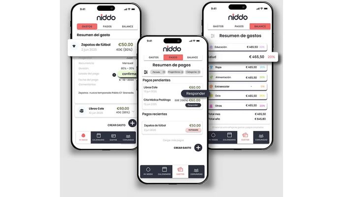 Interfaz de la aplicaci�n Niddo