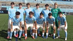 Formaci�n inicial del Celta Juvenil A en la primera jornada en A Madroa, ante el Solares Medio Cudeyo.