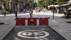 Obras en el centro de Ourense.