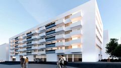 Recreaci�n de las 50 viviendas que se construir�n en Xux�n