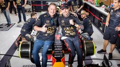 Jos y Max Verstappen.Max Verstappen, piloto de Red Bull, y su padre Jos