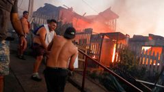 Incendio forestal en Chile