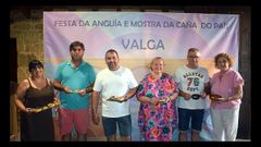 Participantes no certame Angu�a Chef en Valga