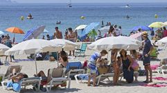 Playa de Canelas, en Portonovo
