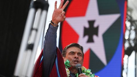 Rodrigo Paz, durante la campaña electoral a las presidenciales de Bolivia.