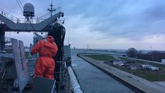 El BAC Cantabria descansa en Alemania antes de regresar a Ferrol