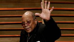 Quincy Jones durante la fiesta de Vanity Fair posterior a los Oscars