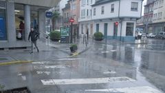 Paso de cebra sin pintar en la calle Alfonso IX