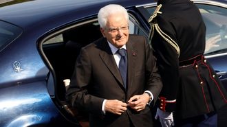 El presidente de Italia Sergio Mattarella