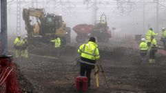 Obras del ADIF en la estaci�n de tren de Monforte, financiadas con fondos europeos