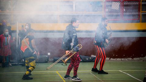 Concurso de disfraces en el carnaval de Outes.