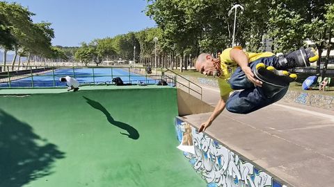 Las pistas de skate y patinaje de Samil, eliminadas con la ampliaci�n del arenal