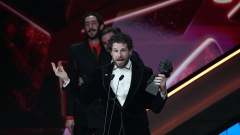 �lvaro Cervantes recoge el Goya a Mejor Actor de Reparto por Sorda. 