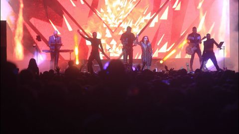 El concierto de Fangoria abarrotó la plaza