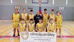 Conjunto cadete del Club Baloncesto Noia.