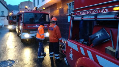 Despliegue de medios en un incendio en Cedeira, en una imagen de archivo