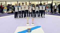Integrantes del Natural Sport de la selecci�n gallega j�nior.