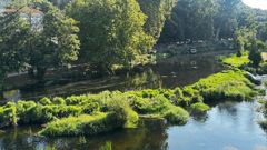 El ro Umia, en el centro de Caldas