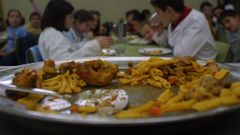 Imagen de archivo de un comedor escolar
