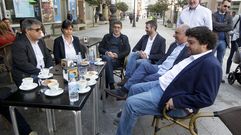 Patxi L�pez visita la sede del PSOE en Vilagarc�a