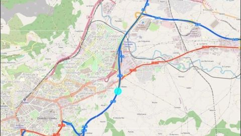 Imagen de la previsi�n de los pr�ximos cortes nocturnos entre Lugones y Matalablima por la ampliaci�n del tercer carril de la 'Y'