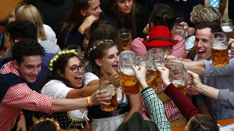 Jornada inaugural de la 184.ª edición de la Oktoberfest en Munich (Alemania)