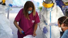 Pruebas del covid-19 en Betanzos